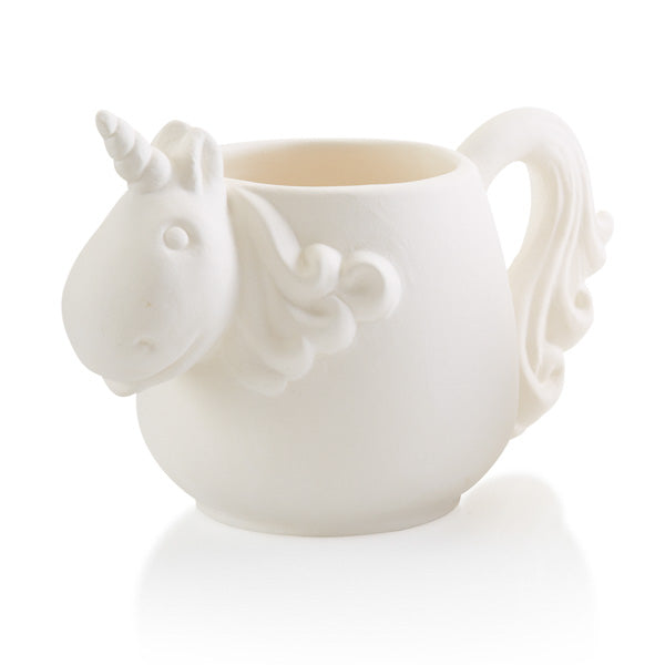 Unicorn Mug (#4208) 3.5H x 3.5D X 7.25W