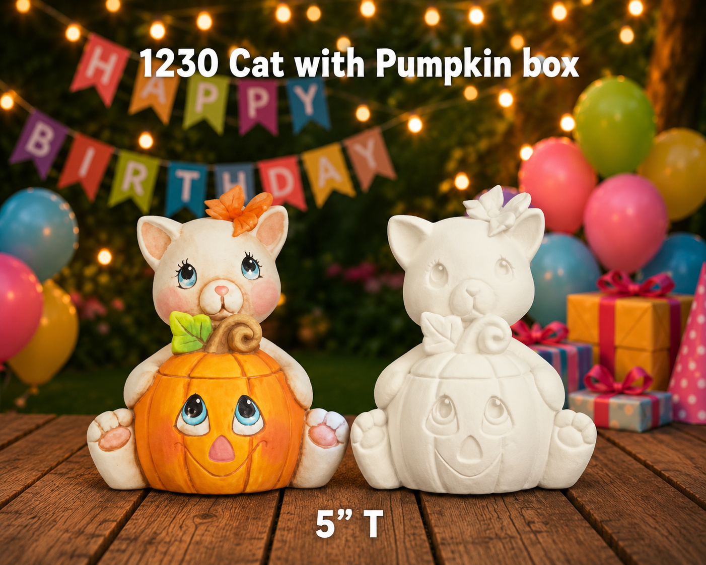 1230 Cat with Pumpkin Box