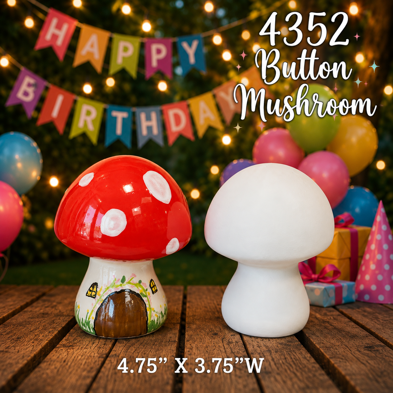 4352 Button Mushroom