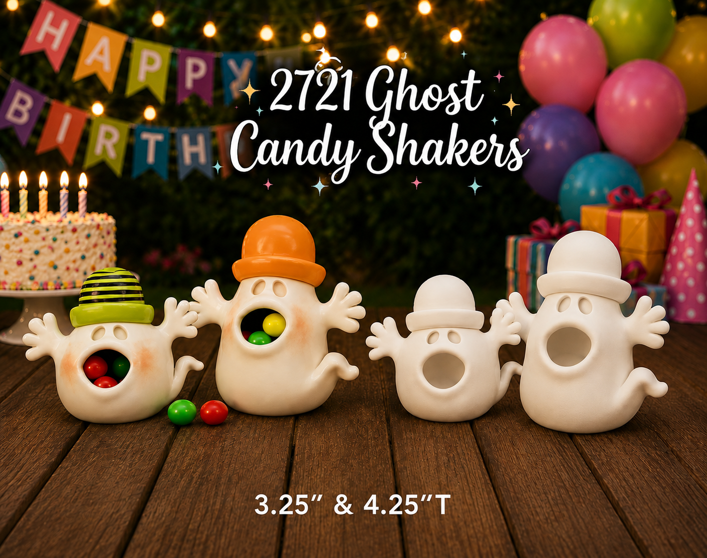 2721 Ghost Candy Shakers