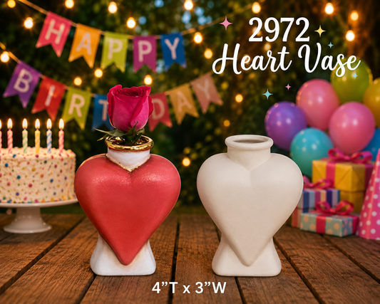 2972 Heart Vase