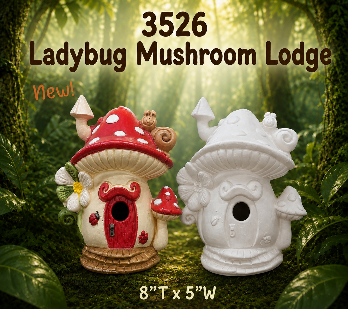 3526 Ladybug Mushroom Lodge