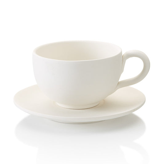Cappuccino Mug and Saucer (#4027)	5.25D x 3H