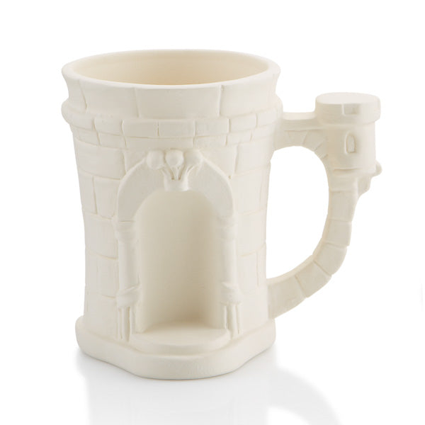 Castle Mug (#4176)	3.25D x 4.5H 12oz.
