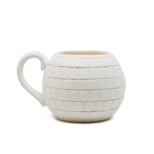Mirrorball Mug (#4243)	3.5in H x 6.5in W