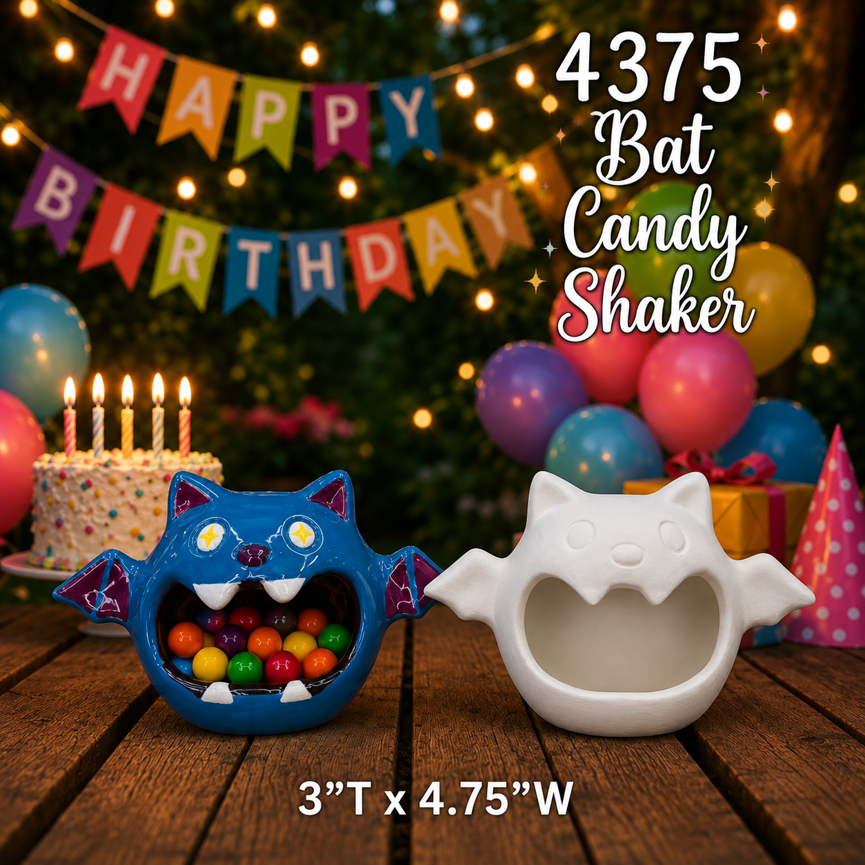 4375 Big Mouth Bat Candy Shaker