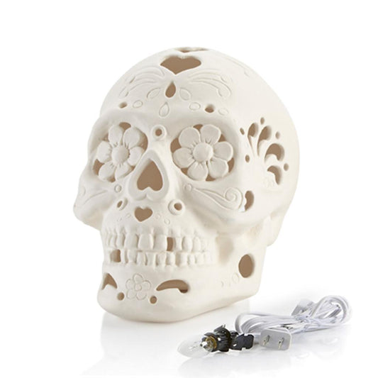 5281 Sugar Skull Light-Up 6.25H x 5.25W