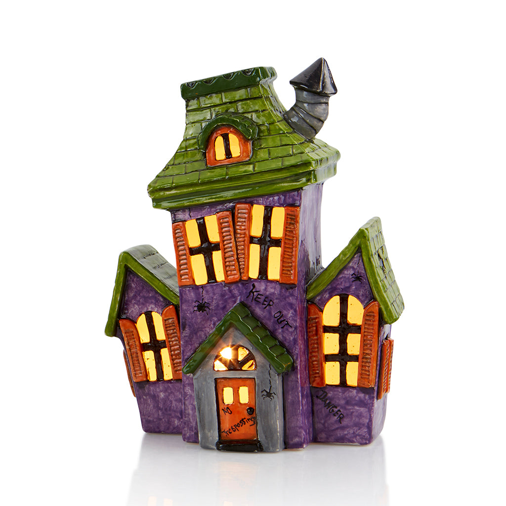 5357 Haunted House Light-Up 8Hx6Wx3.5D