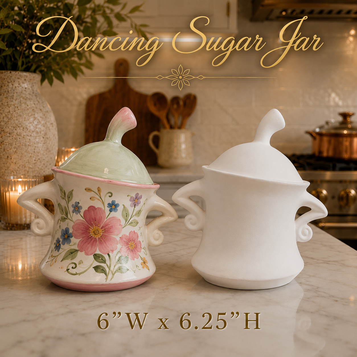 CD1373 Dancing Sugar Jar