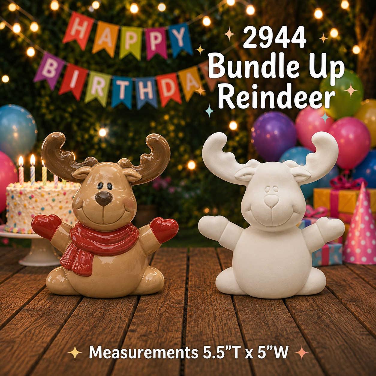 2944 Bundle Up Reindeer