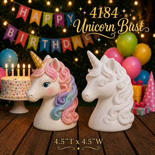 4184 Unicorn Bust