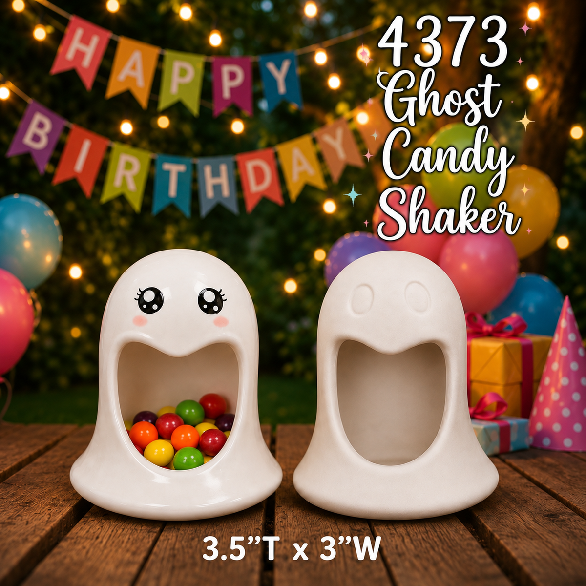 4373 Big Mouth Ghost Candy Shaker